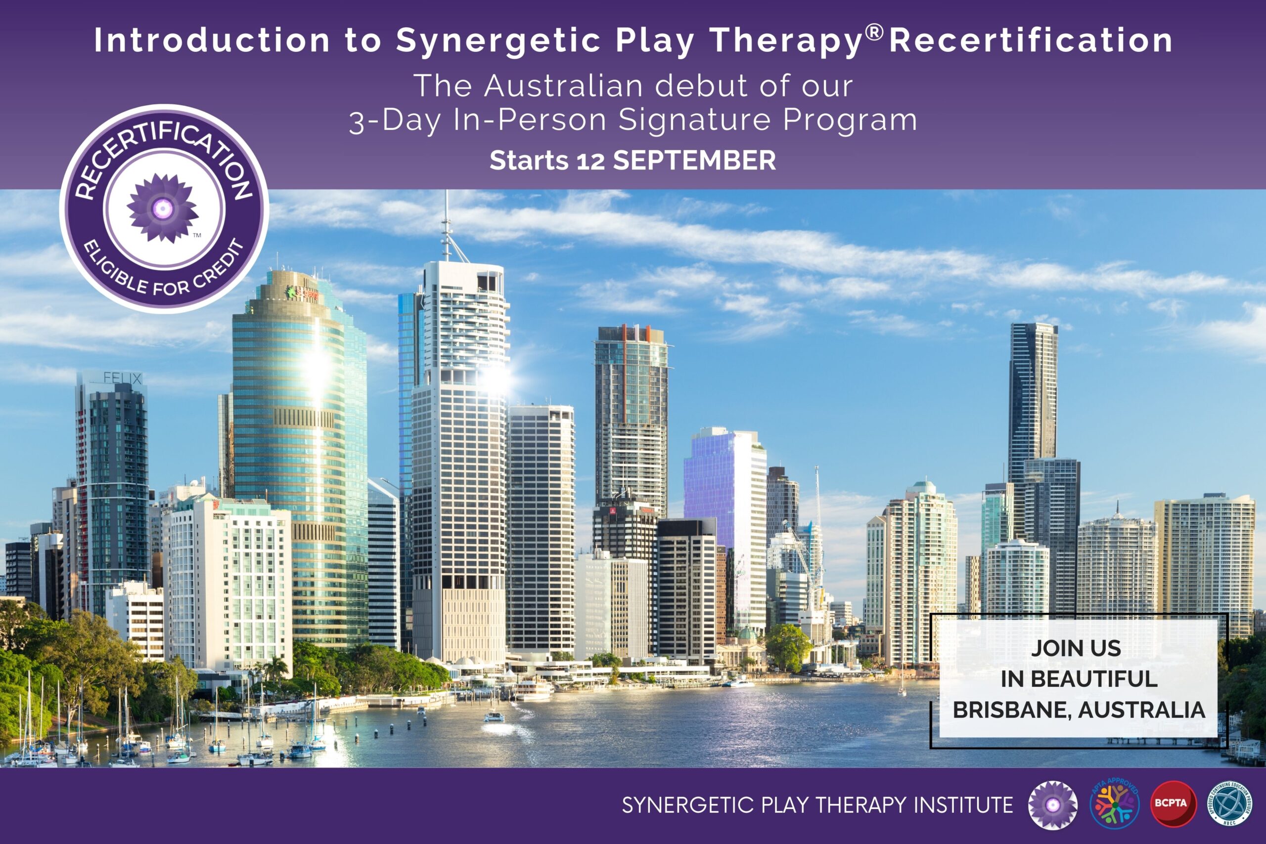 September 2025 In-Person Introduction to Synergetic Play Therapy® Program (SPT Credential Renewal/Recertification) - Brisbane, Australia