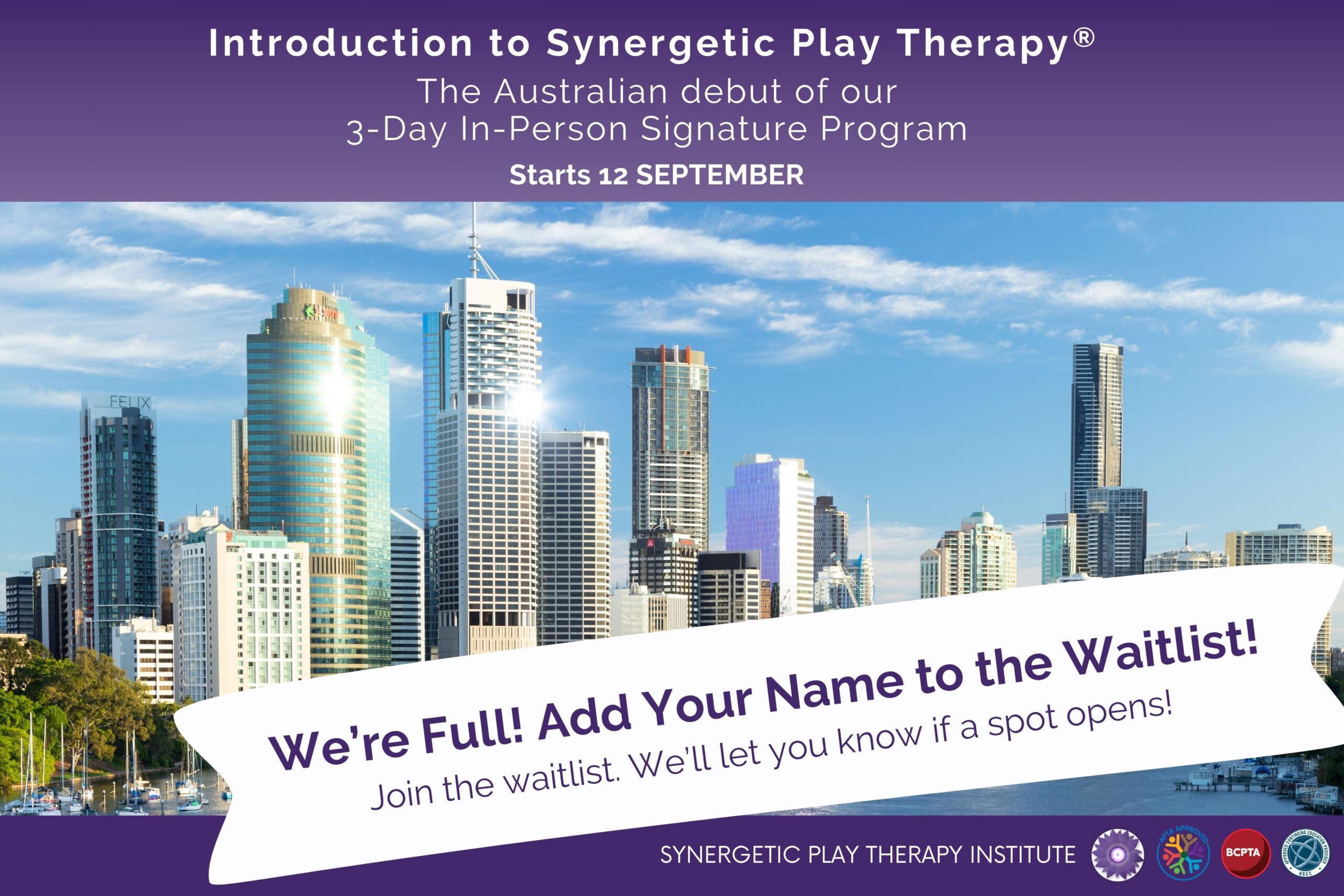 September 2025 In-Person Introduction to Synergetic Play Therapy® Program (Level 1) - Brisbane, Australia